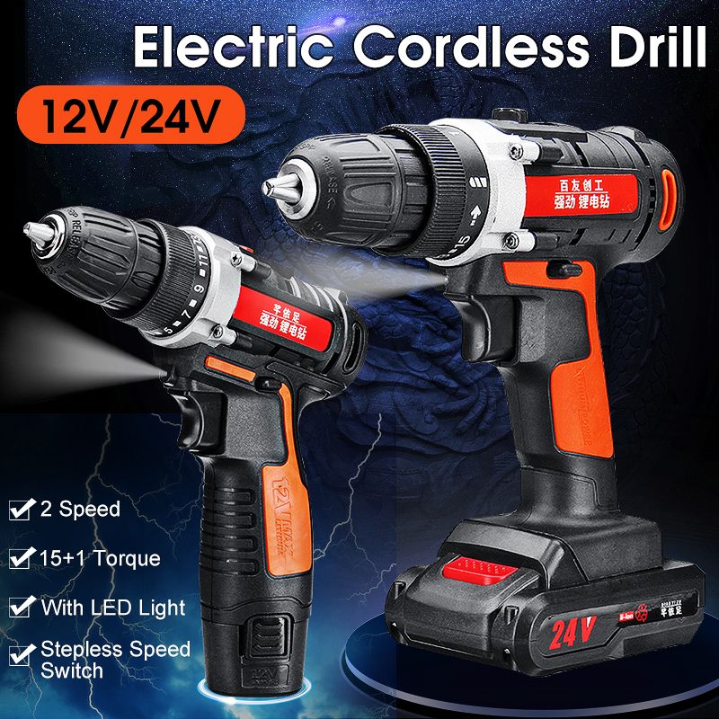 Raitool-12V24V-Lithium-Battery-Power-Drill-Cordless-Rechargeable-2-Speed-Electric-Drill-1396186