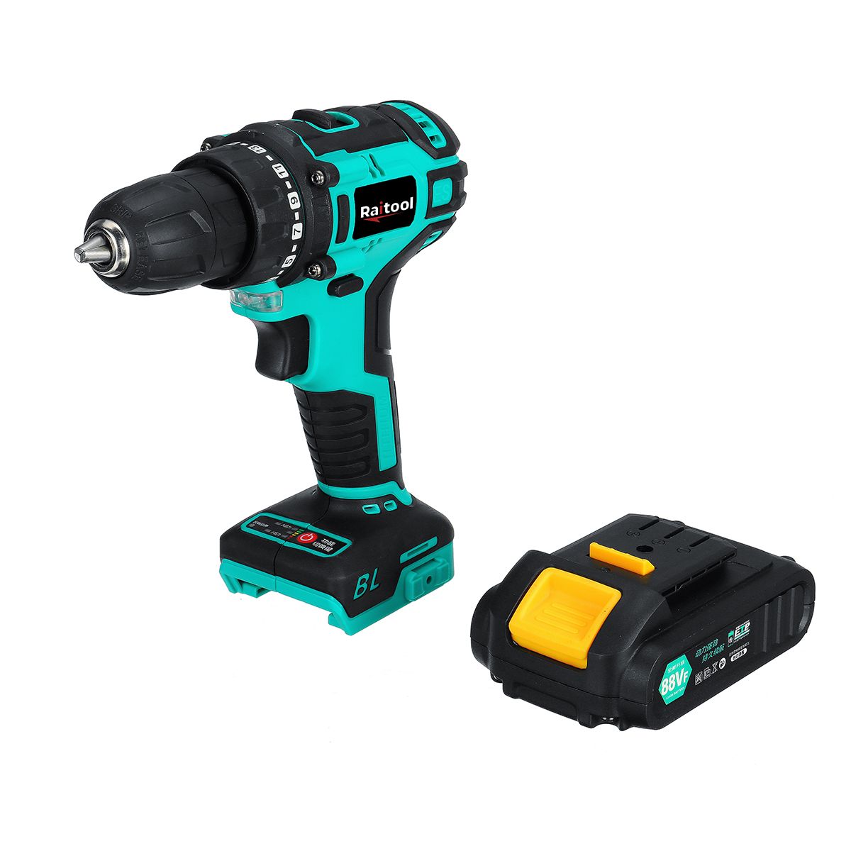 Raitool-RT-ED1-88VF-LED-Brushless-Electric-Drill-23-Torque-Cordless-Rechargeable-Power-Drill-W-1-or--1734969