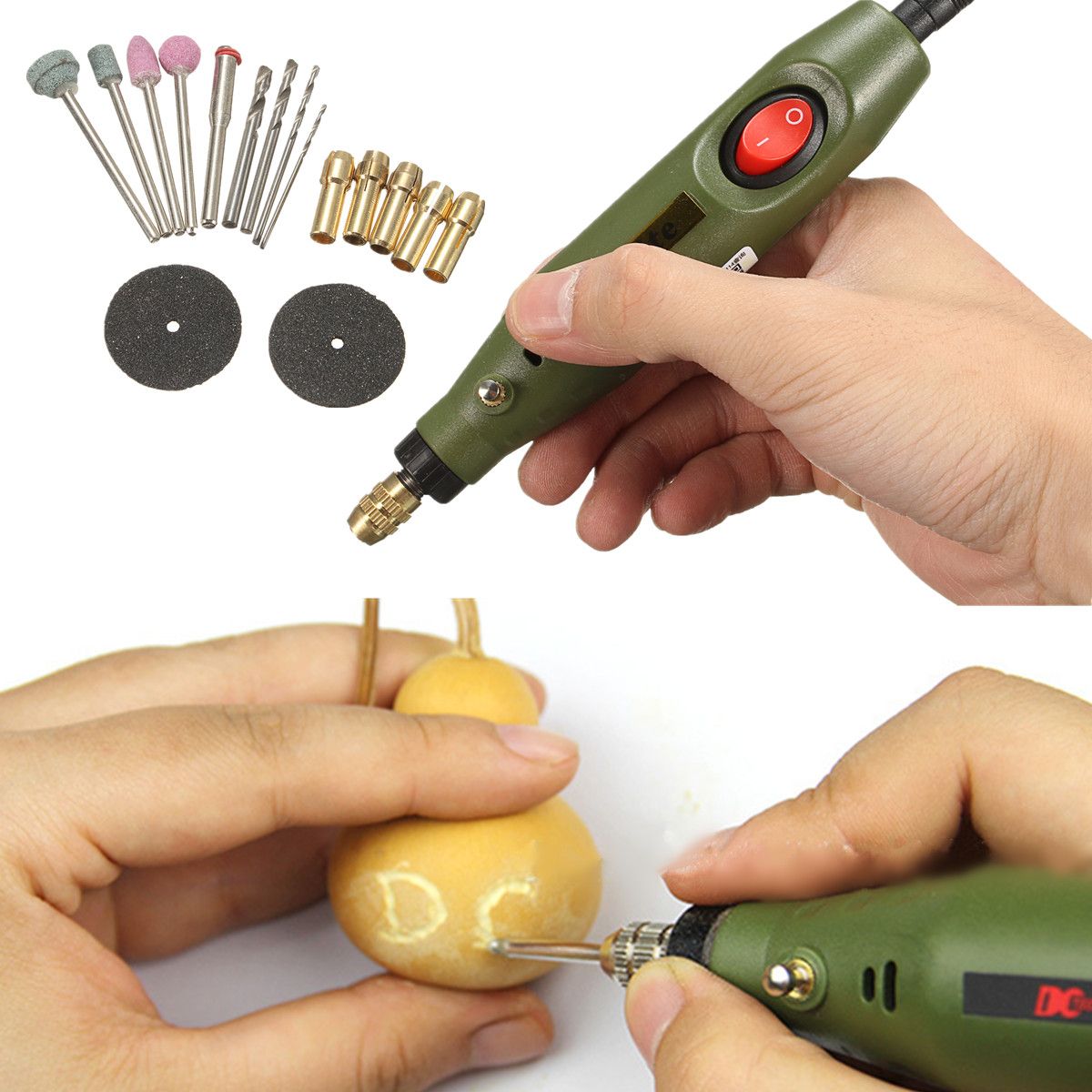 Raitool-trade-DC-12V-Electric-Engraver-Carving-Pen-Power-Nail-Art-Jewellery-Tool-with-8-Drill-Bits-1185172