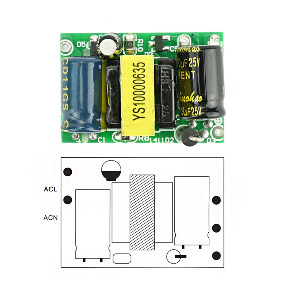 5Pcs-YS-U5S5W-AC-to-DC-5V-800mA-Switching-Power-Supply-Module-AC-to-DC-Converter-4W-Regulated-Power--1762819