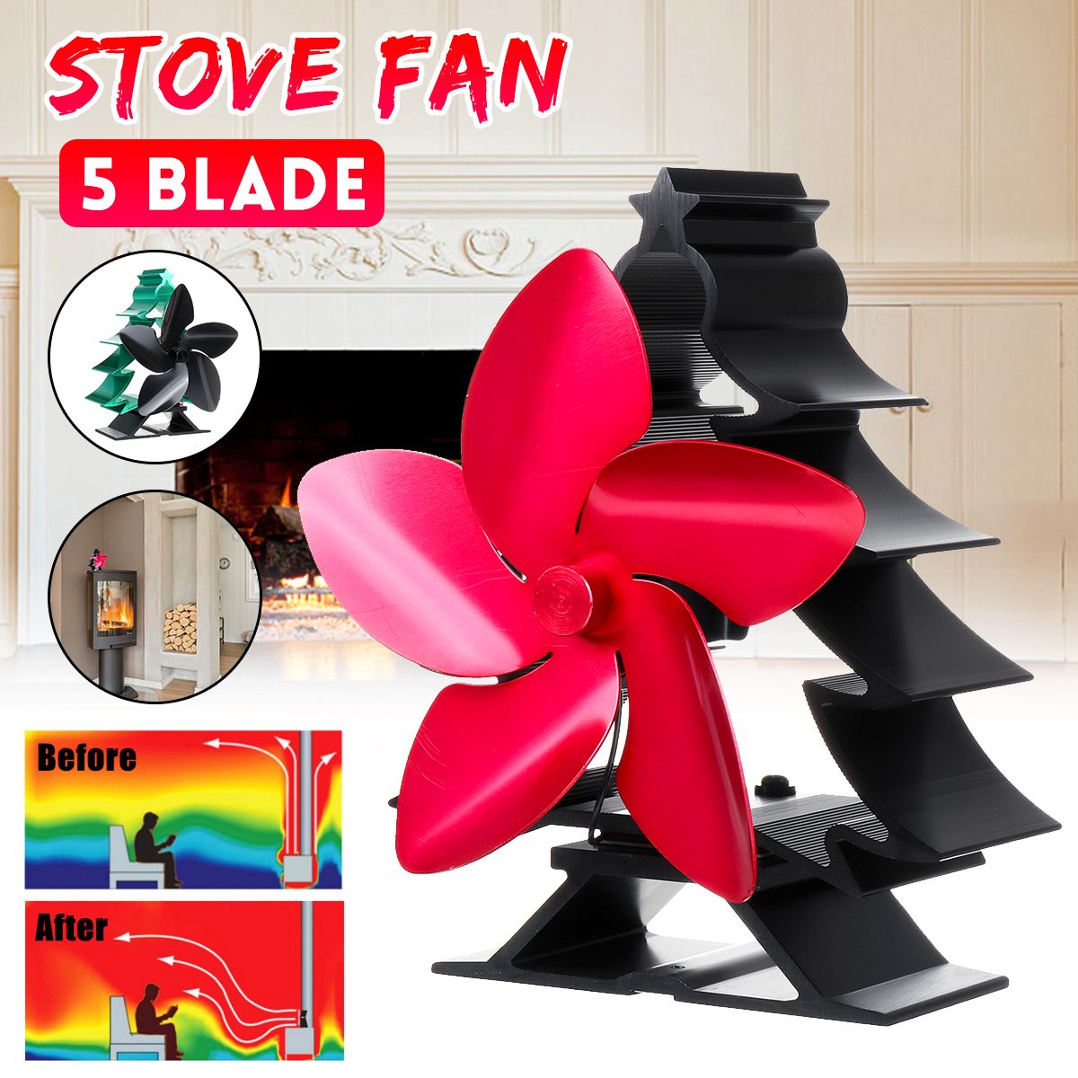 Heat-Powered-Stove-Top-Fan-5-Blade-Wood-Burner-Log-Burning-Christmas-70240-1583557