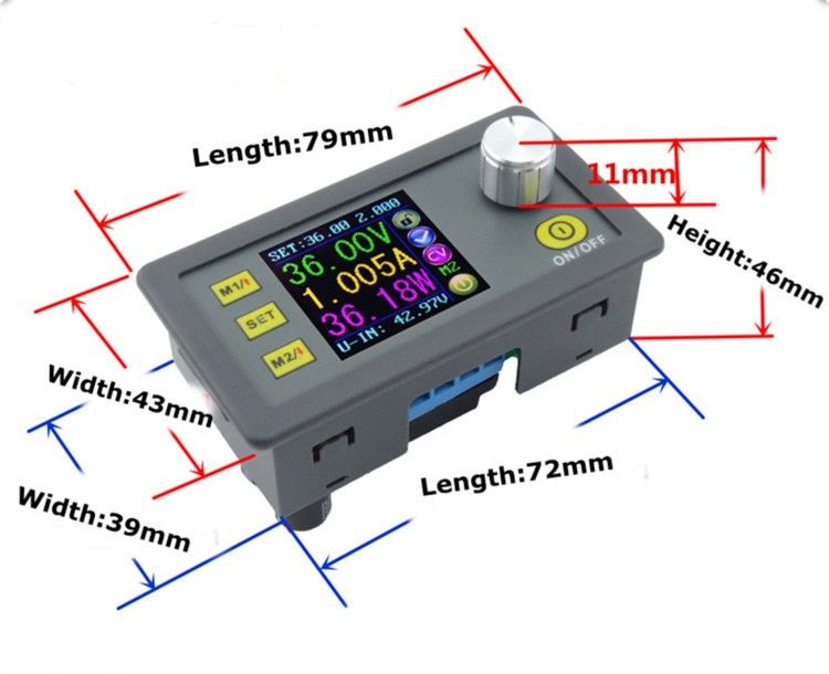 RIDENreg-DP50V2A-Buck-Adjustable-DC-Power-Supply-Module-With-Integrated-Voltmeter-Ammeter-Color-Disp-1050062