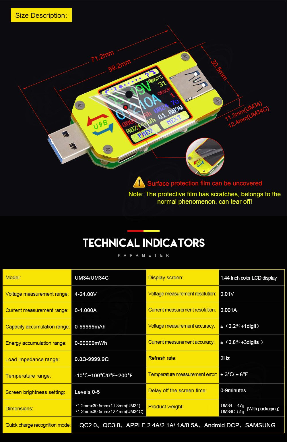 RIDENreg-UM34C-For-APP-USB-30-Type-C-DC-Voltmeter-Ammeter-Voltage-Current-Meter-Battery-Charge-Measu-1756337