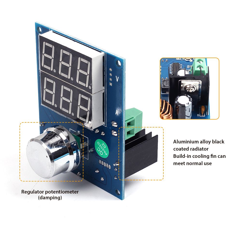 XH-M403-DC-DC-5-36V-to-13-32V-8A-XL4016-Digital-Voltage-Regulator-Buck-Step-Down-Power-Supply-Module-1571348