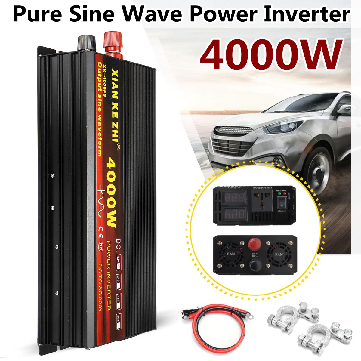 2000W3000W4000W-Power-Inverter-Pure-Sine-Wave-Transformer-12V24V-to-220V-Auto-1259854