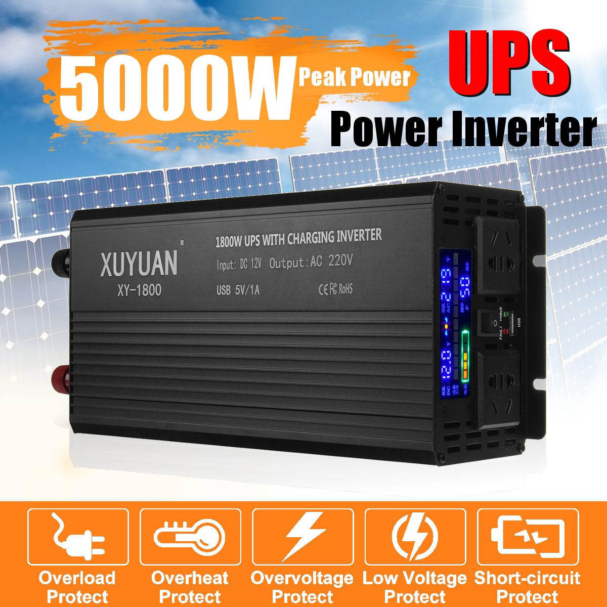 XUYUN-5000W-Max-DC-12V-to-AC-220V-UPS-Pure-Sine-Wave-Power-Inverter-For-Car-Boat-1618433