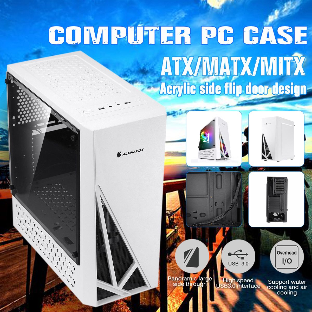 Acrylic-Side-Panels-Gaming-Computer-Case-ATXMATXMITX-USB30-Supports-120mm-Water-Cooling-1672704