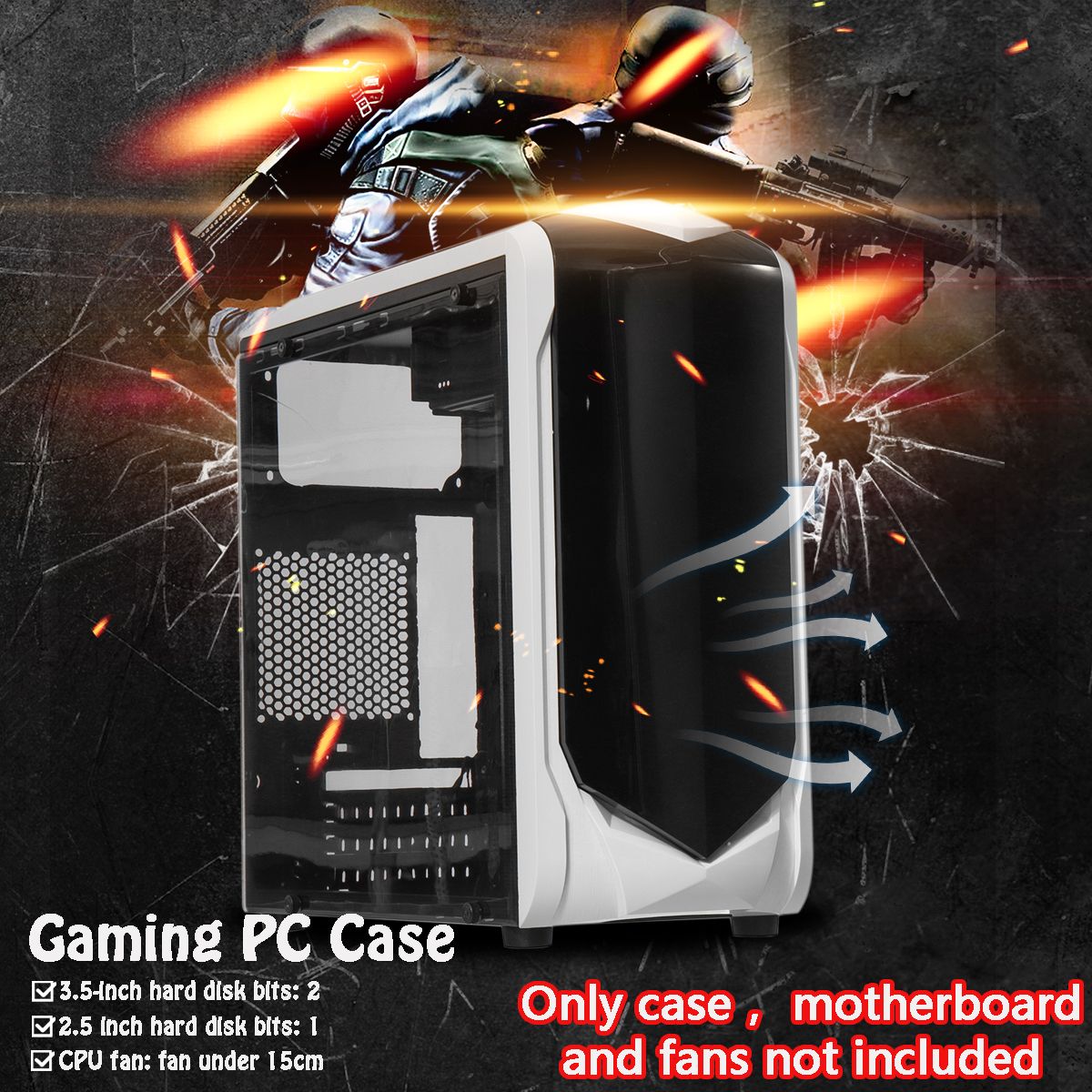 Black-Desktop-Computer-Case-Double-USB-3020-Interface-Transparent-Side-Panel-ATX-Host-Game-PC-Tower--1443107