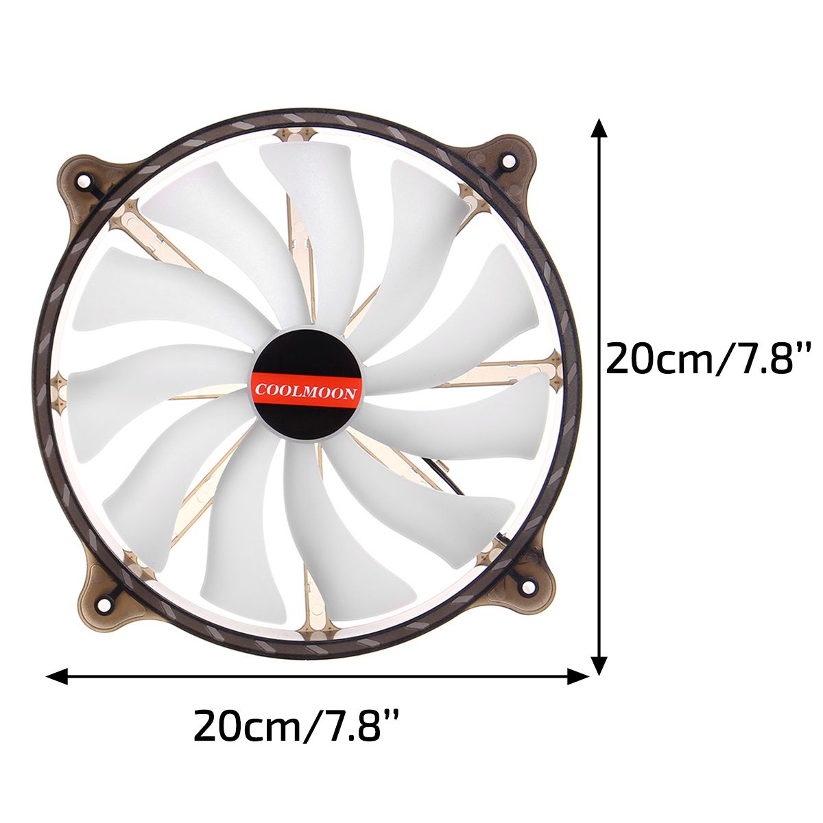 Cool-Moon-CR200mm-Chassis-Computer-Case-Fan-RGB-Mute-Streamer-LED-Computer-Host-20cm-Cooling-Fan-1634887