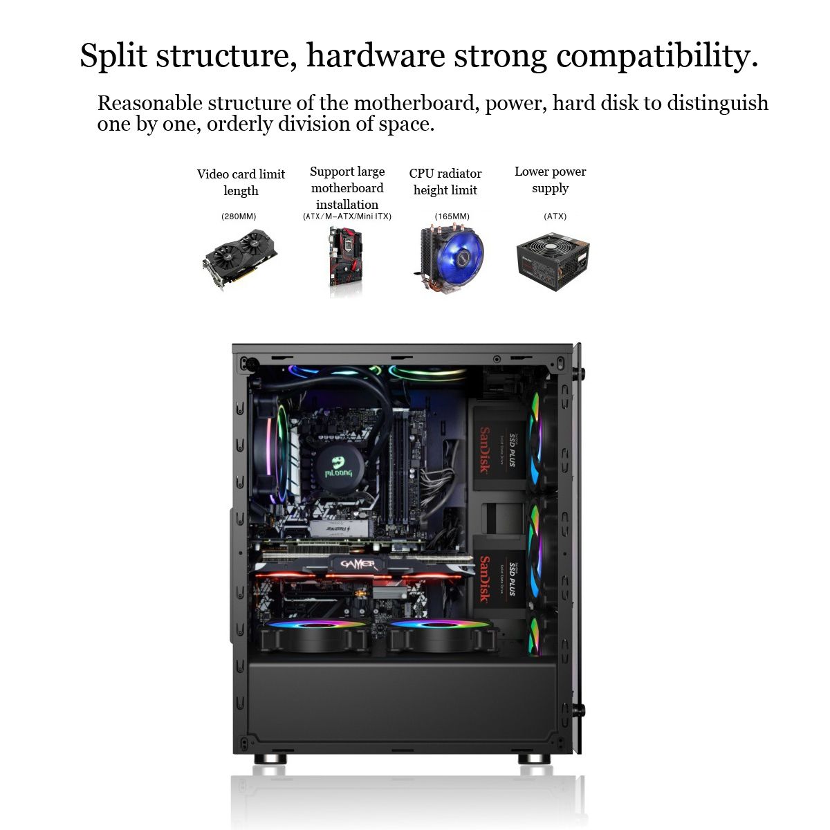 Coolmoon-Hyun-Shadow-Desktop-Computer-Case-Double-sided-Glass-Transparent-Side-Panel-ATX-PC-Computer-1443581