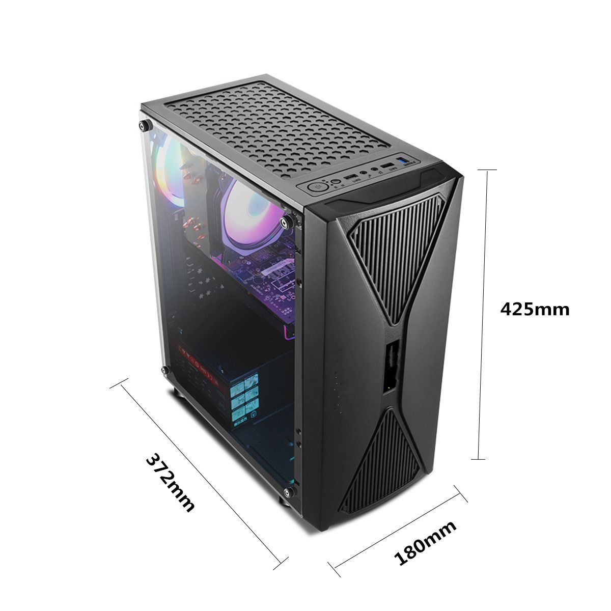 PC-Computer-Case-Side-Transparen-Acrylic-Panel-Computer-Case-Tower-Chassis-for-Gaming-ATXM-ATXMini-I-1697223