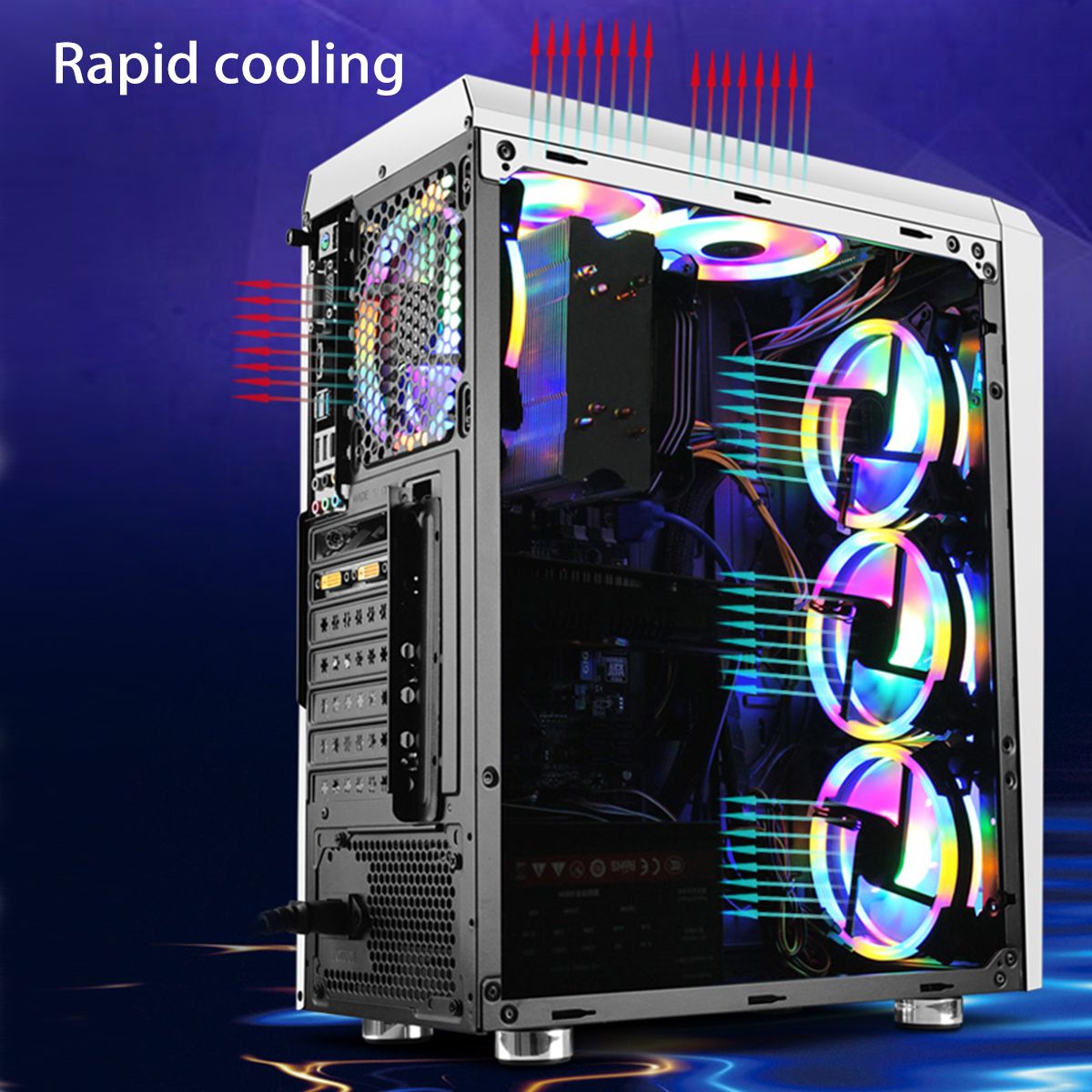 RGB-PC-Gaming-Case-RGB-Light-Transparen-Acrylic-Side-Computer-Case-Tower-Chassis-Support-ATXMATXITX--1703347