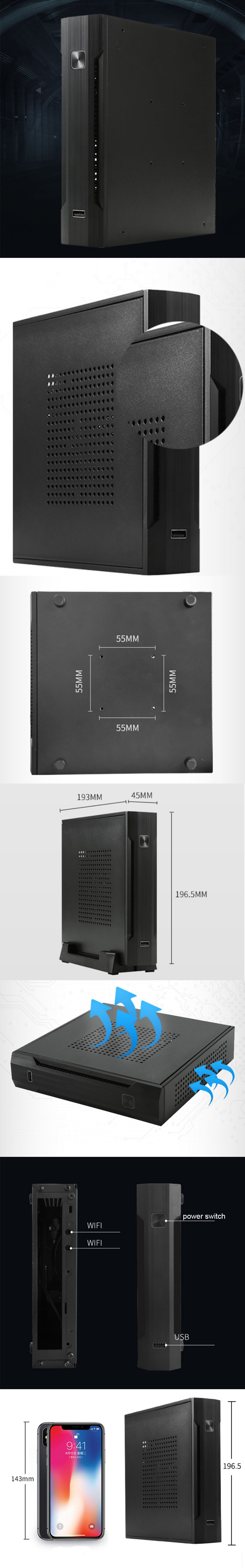 SKTC-TX01-08mm-SECC-Mini-ITX-Computer-Case-HTPC-Case-Mini-Desktop-Back-Hanging-Case-1572497