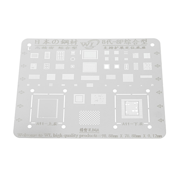 Japan-Steel-Phone-Logic-Board-BGA-Repair-Stencil-for-iPhone-8-8P-Motherboard-IC-Chip-Ball-Soldering--1235970