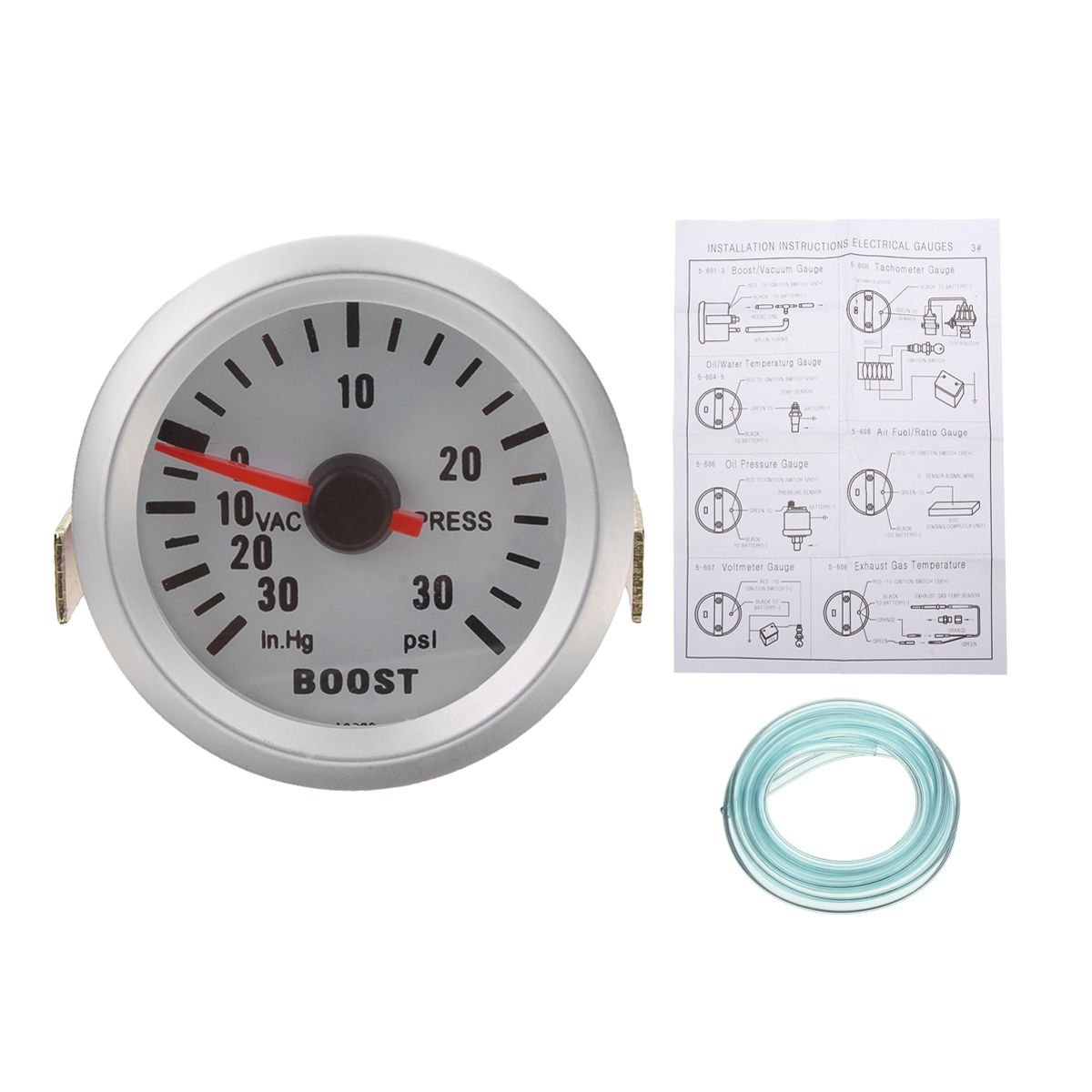 2-inch-52mm-Universal-Car-Red-LED-Pressure-Turbo-Boost-Gauge-Meter-30-Psi-with-Hose-1267991