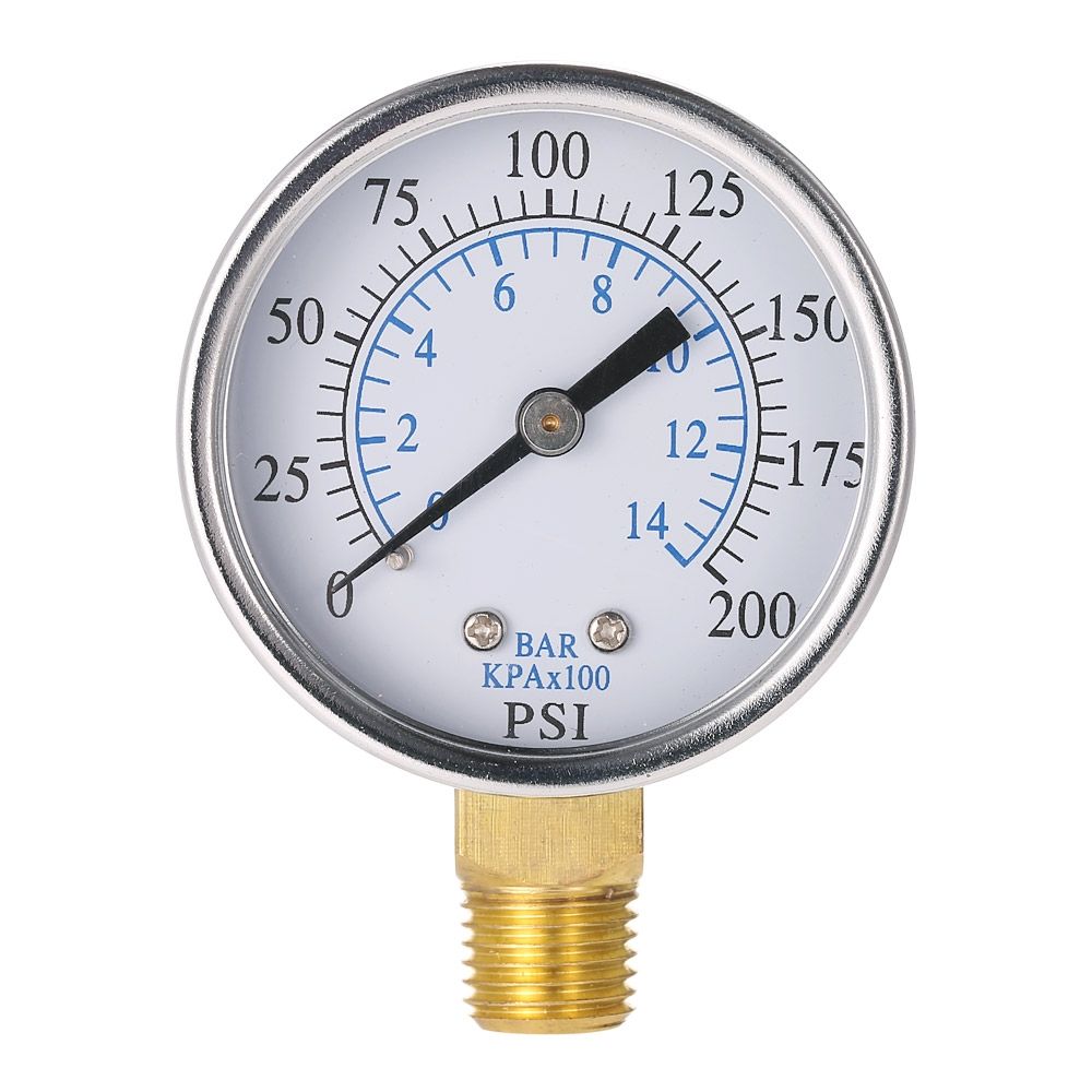 TS-50-14-Pressure-Gauge-0-200psi-0-10bar-14-NPT-Mini-Pressure-Gauge-Air-Compressor-Hydraulic-Vacuum--1443028