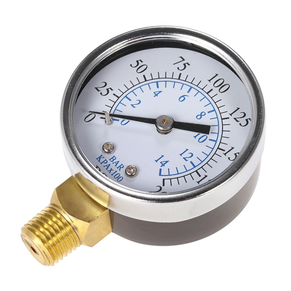 TS-50-14-Pressure-Gauge-0-200psi-0-10bar-14-NPT-Mini-Pressure-Gauge-Air-Compressor-Hydraulic-Vacuum--1443028