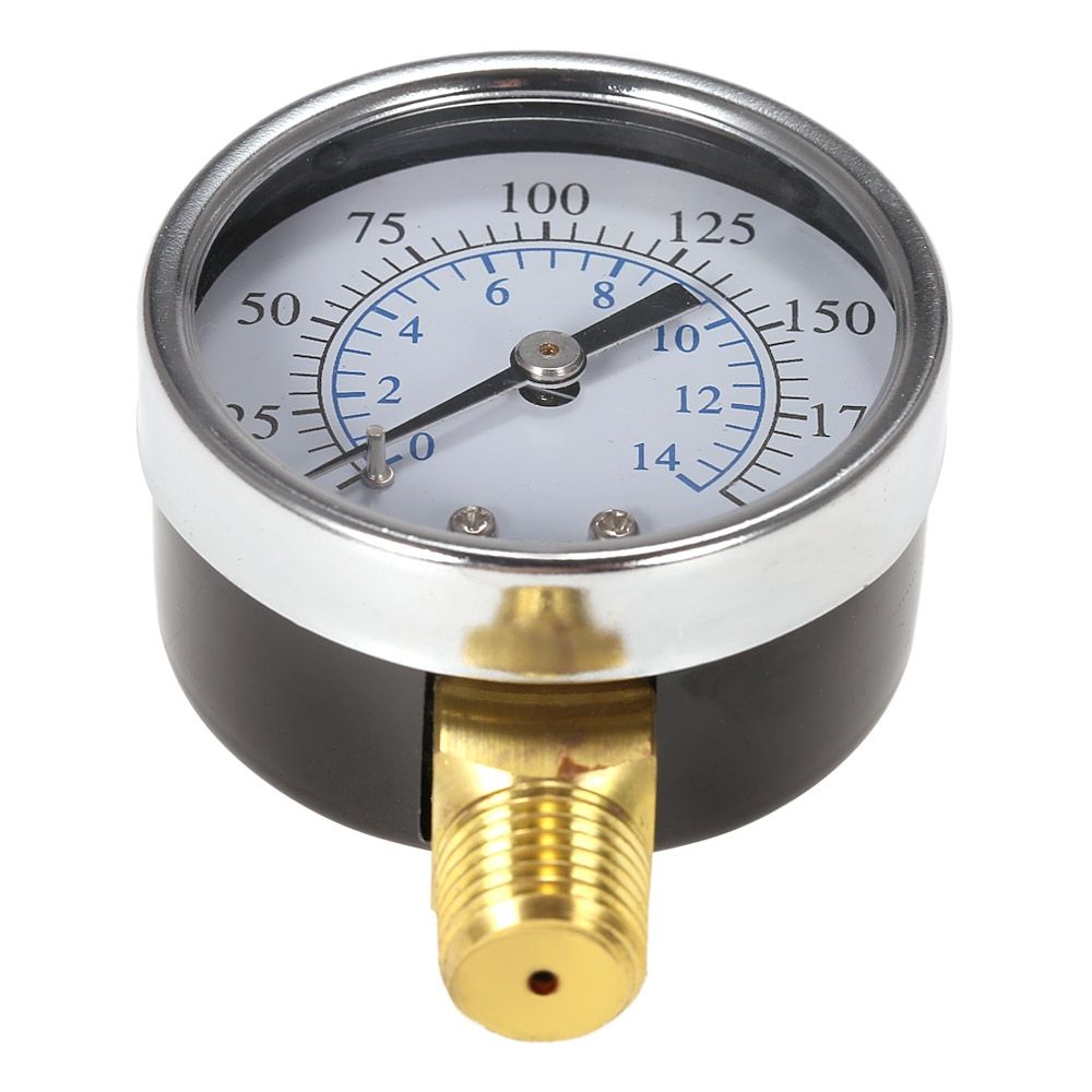 TS-50-14-Pressure-Gauge-0-200psi-0-10bar-14-NPT-Mini-Pressure-Gauge-Air-Compressor-Hydraulic-Vacuum--1443028