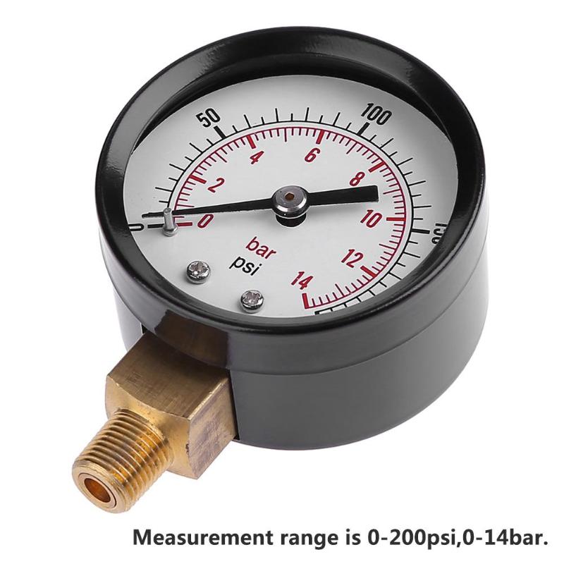 TS-Z52-Pressure-Gauge-18inch-NPT-Side-Mount-0-200psi-0-14bar-Pressure-Gauge-Dial-Air-Compressor-Mete-1443040