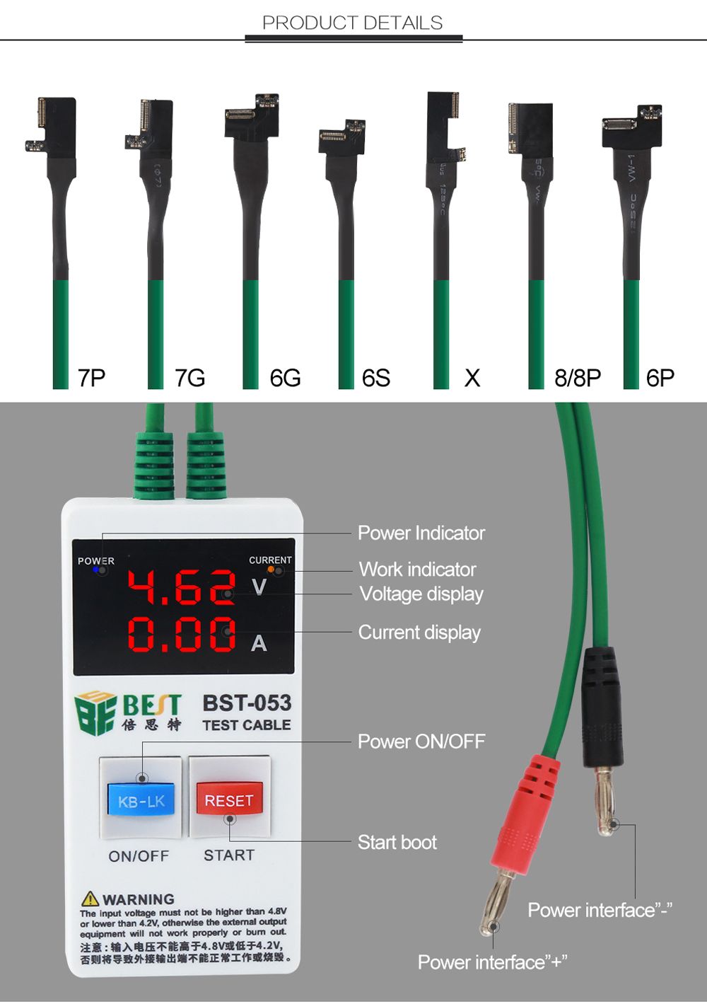 BEST-053-Power-Supply-Boot-Line-for-iPhone-X-8-8P-7-7P-6S-6-6P-6s-Plus-Test-Repair-Tool-Mobile-Phone-1602109