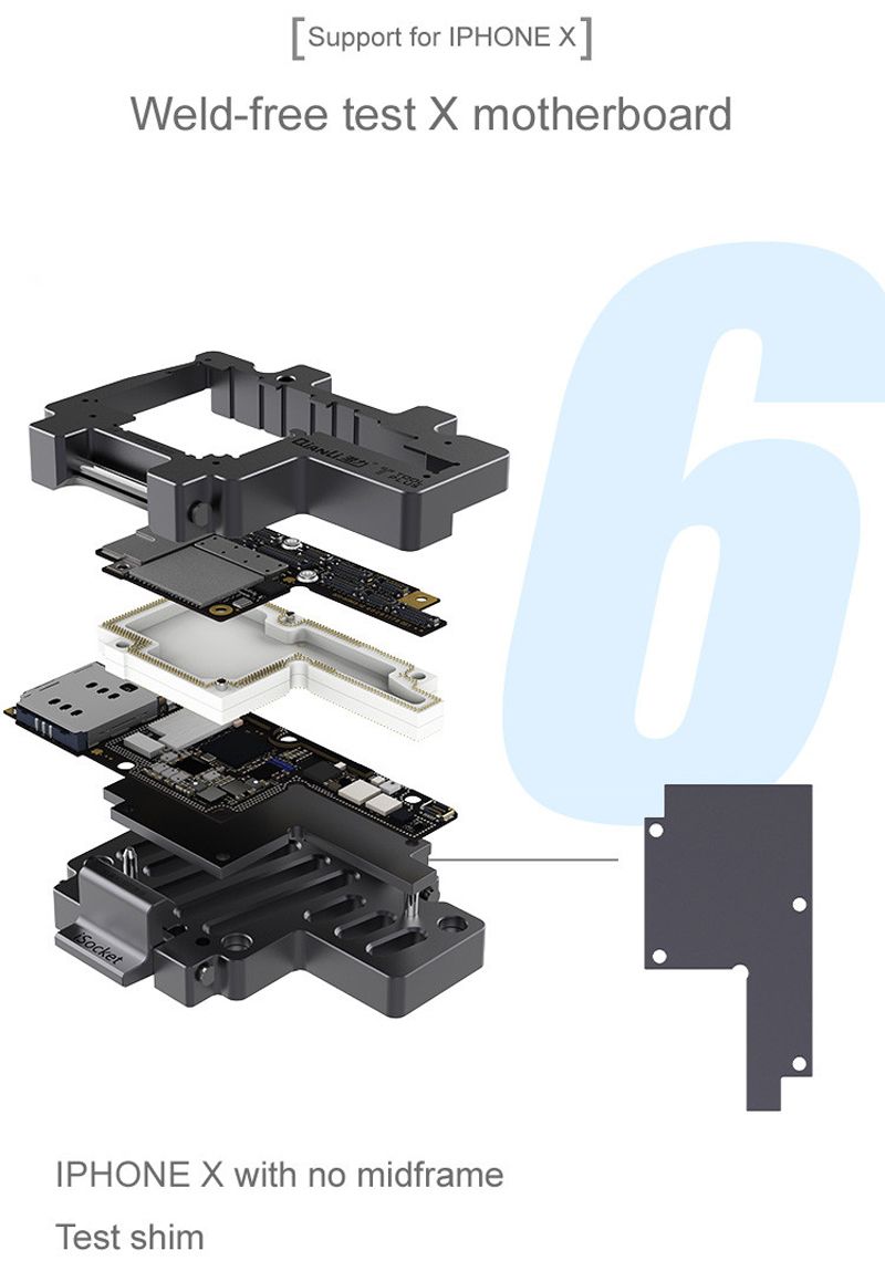 QIANLI-iSocket-Motherboard-Test-Fixture-IPHONEX-Double-deck-Motherboard-Function-Tester-Repair-Tool--1498311