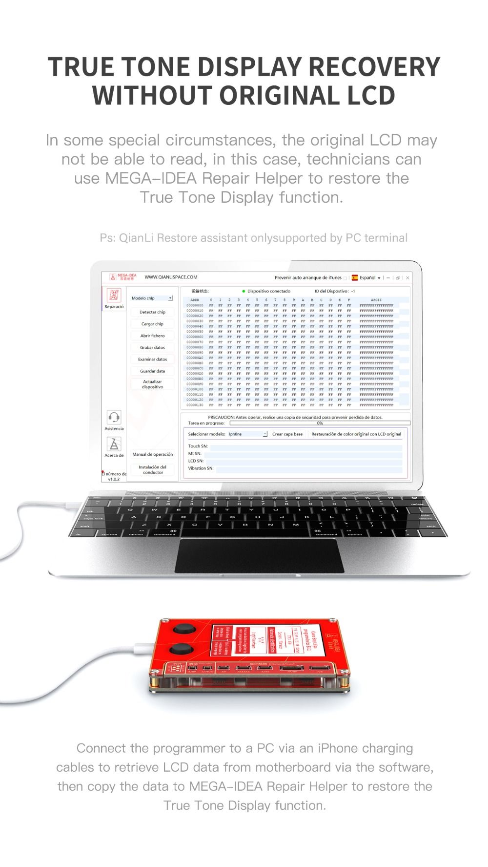 Qianli-Mega-Idea-LCD-Screen-True-Tone-Repair-Programmer-for-iPhone-XR-XSMAX-XS-8P-8-7P-7-VibrationTo-1605638