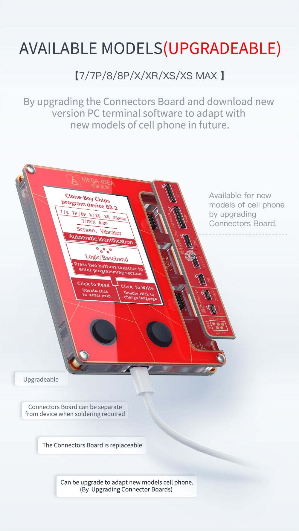 Qianli-Mega-Idea-LCD-Screen-True-Tone-Repair-Programmer-for-iPhone-XR-XSMAX-XS-8P-8-7P-7-VibrationTo-1605638