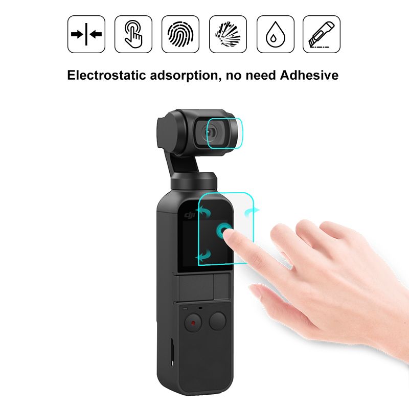 3Pcs-PULUZ-PU376-Screen-Lens-Protector-Protective-Tempered-Glass-Film-for-DJI-OSMO-Pocket-Gimbal-Cam-1494106