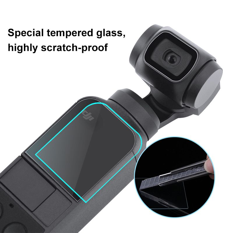 3Pcs-PULUZ-PU376-Screen-Lens-Protector-Protective-Tempered-Glass-Film-for-DJI-OSMO-Pocket-Gimbal-Cam-1494106