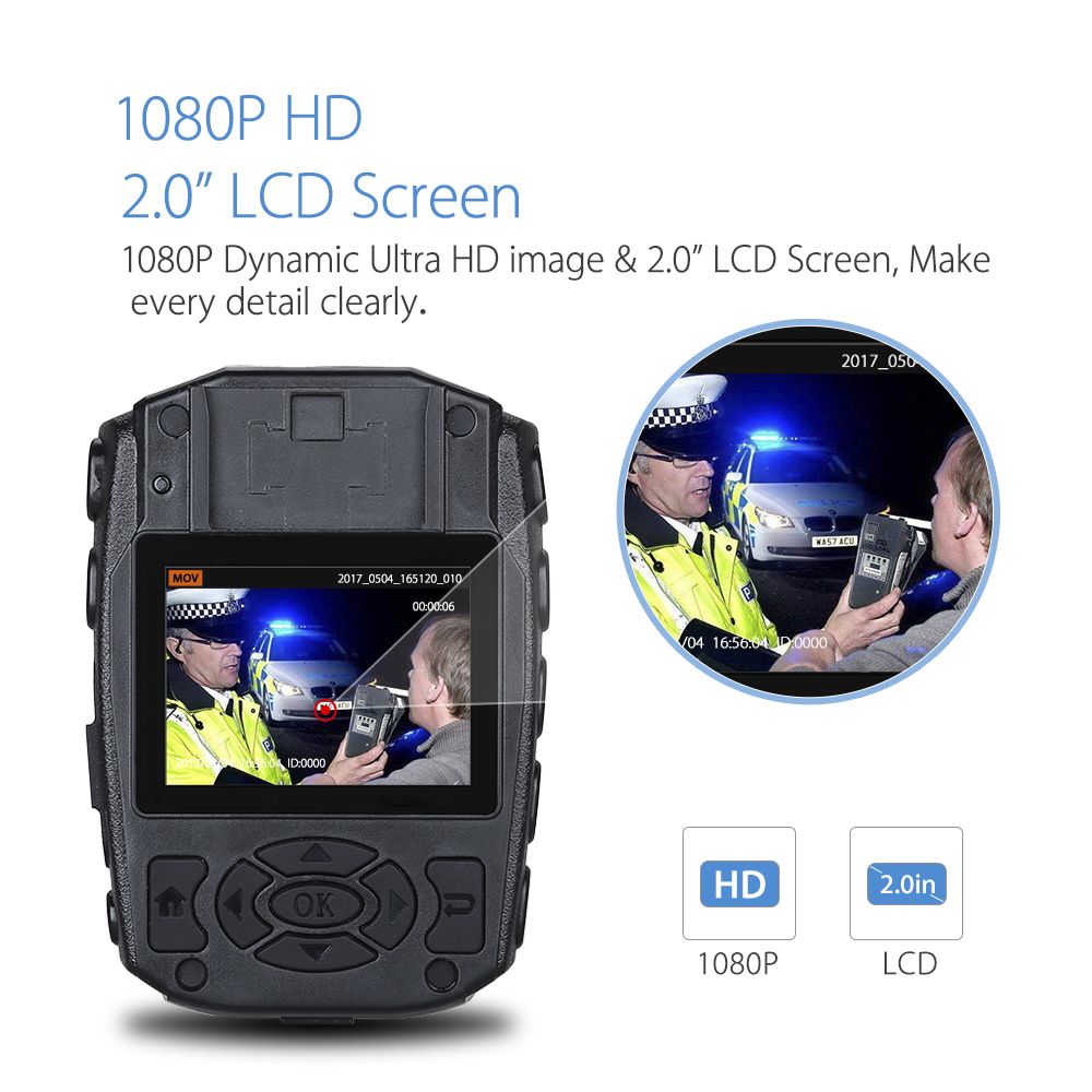 BOBLOV-S70-HD-16G-1080P-12M-GPS-20quot-LCD-Police-Body-Camera-Night-Vision-Security-IR-DVR-Video-Las-1213237