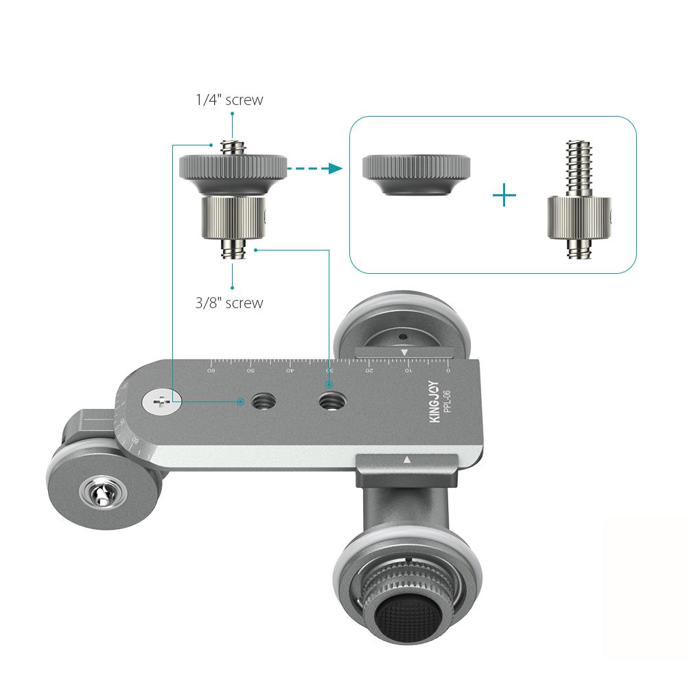 KINGJOY-PPL-06-Elelctric-Track-Slider-Dolly-Car-3-Wheel-Video-Pulley-Rolling-Skater-for-Sony-Cannon--1160354