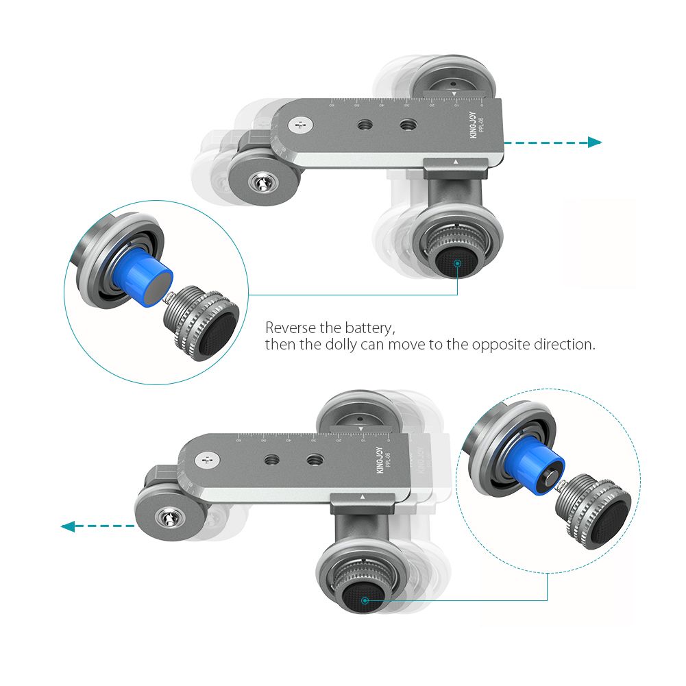 KINGJOY-PPL-06-Elelctric-Track-Slider-Dolly-Car-3-Wheel-Video-Pulley-Rolling-Skater-for-Sony-Cannon--1160354