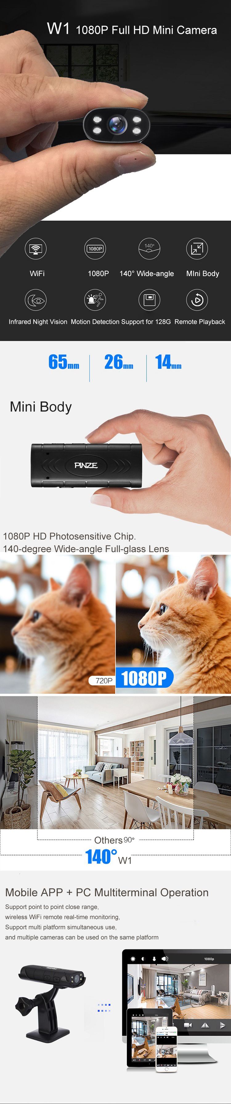 PINZE-W1-HD-Wifi-1080P-2-Million-Pixels-Camera-Infrared-Night-Vision-Recording-140deg-Wide-angle-Min-1250392