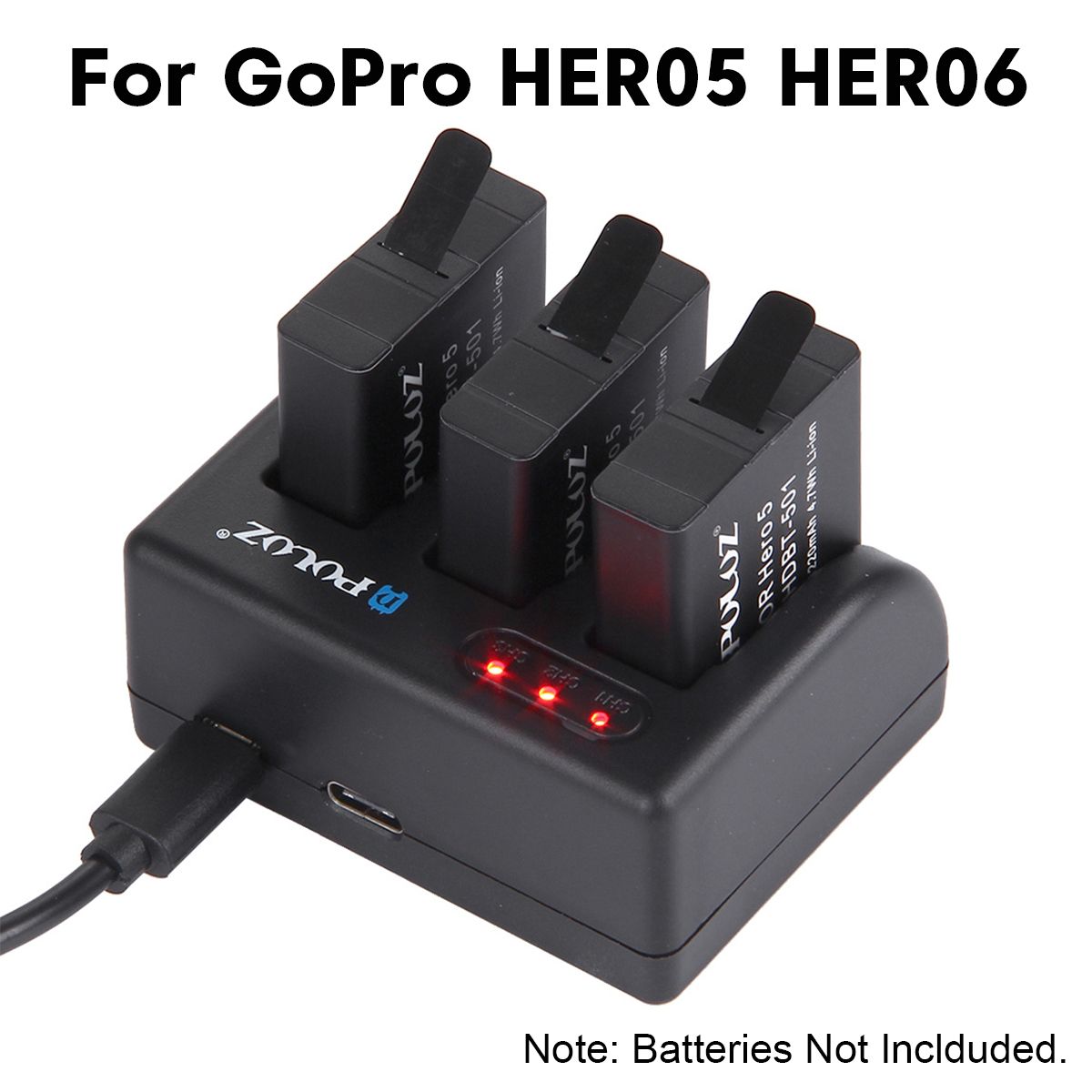 PULUZ-3-Channel-Battery-Charger-With-Micro-USB-CType-C-Port-For-GoPro-HERO506-1636055