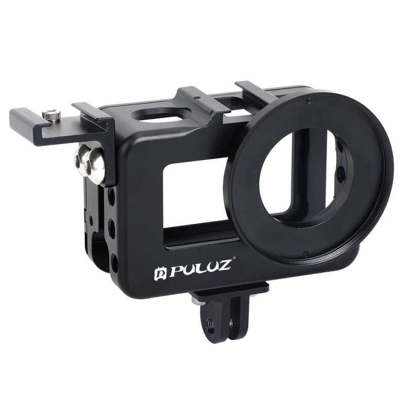 PULUZ-PU331B-Housing-Cage-Protective-Case-Frame-Shell-with-Cold-Shoe-Mount-for-DJI-OSMO-Action-Sport-1535682