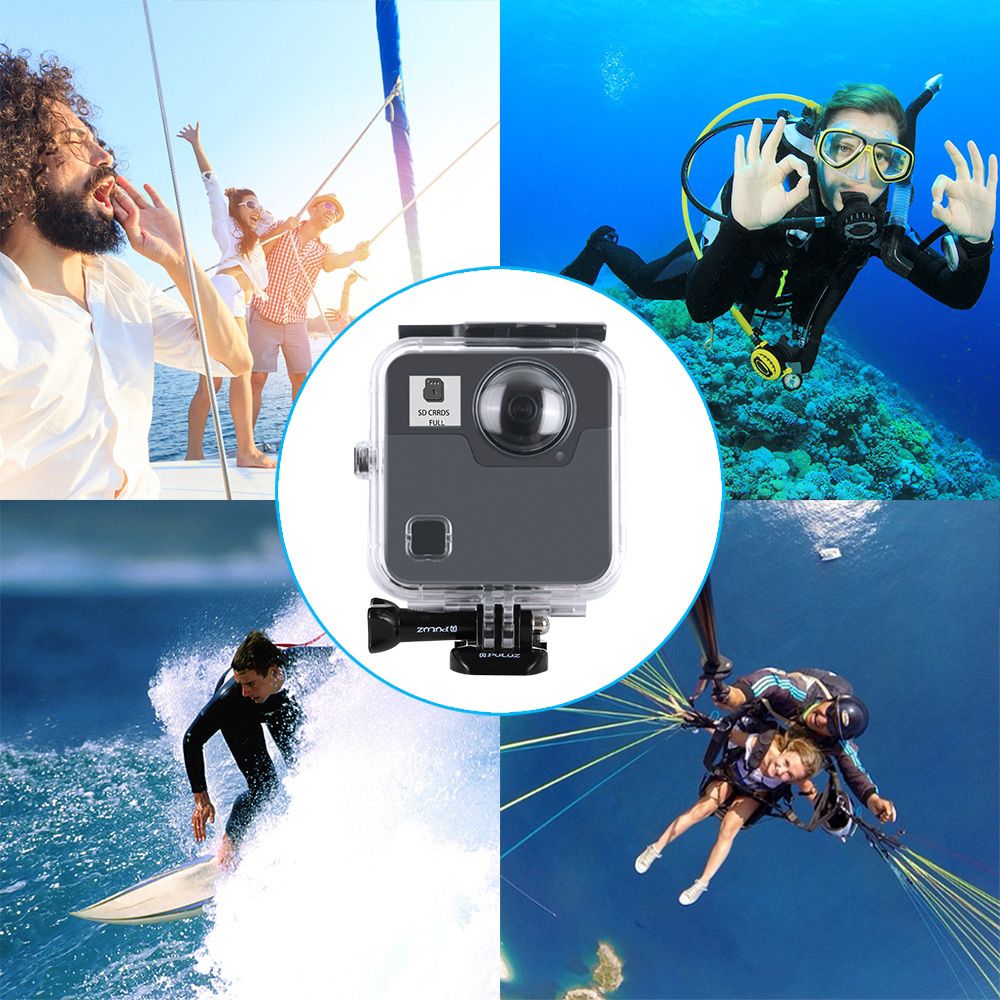PULUZ-PU402-45M-Waterproof-Underwater-Diving-Protective-Case-Shell-for-GoPro-Fusion-Sports-Action-Ca-1574562