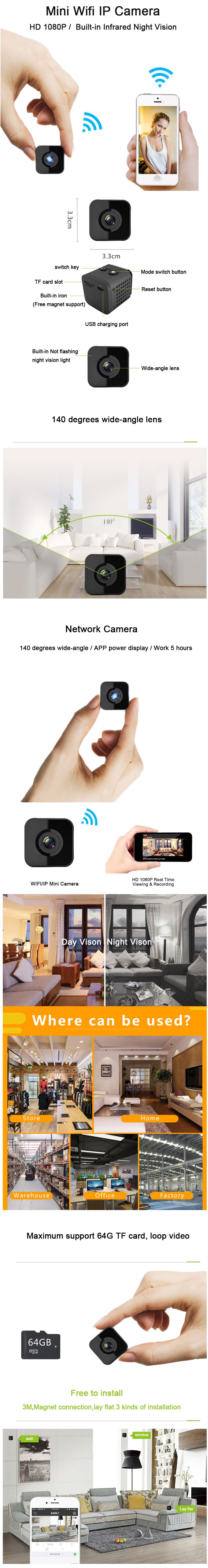 XANES-HDQ13-Wifi-HD-1080P-Camera-2-Million-Pixels-Vlog-Camera-for-Youtube-Recording-Infrared-Night-V-1254597