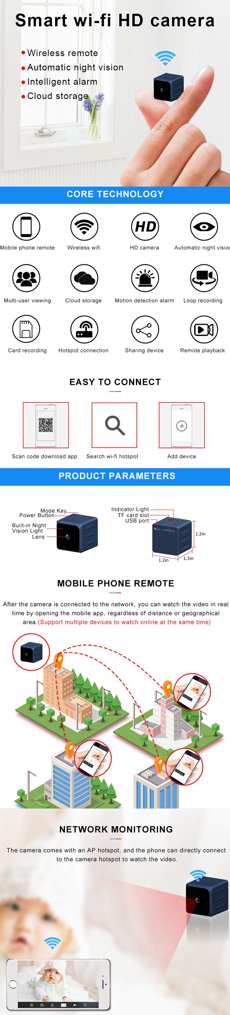 XANESreg-WD5-1280x720psi-Smart-Wifi-HD-VR-Camera-Home-Security-Automatic-Infrared-Night-Vision-Wirel-1550602