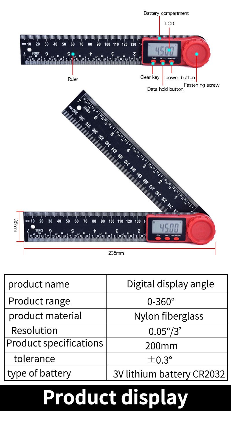 0-200mm-0-300mm-360-deg-LCD-Display-Carbon-Fiber-Digital-Angle-Ruler-Inclinometer-Electron-Goniomete-1526888