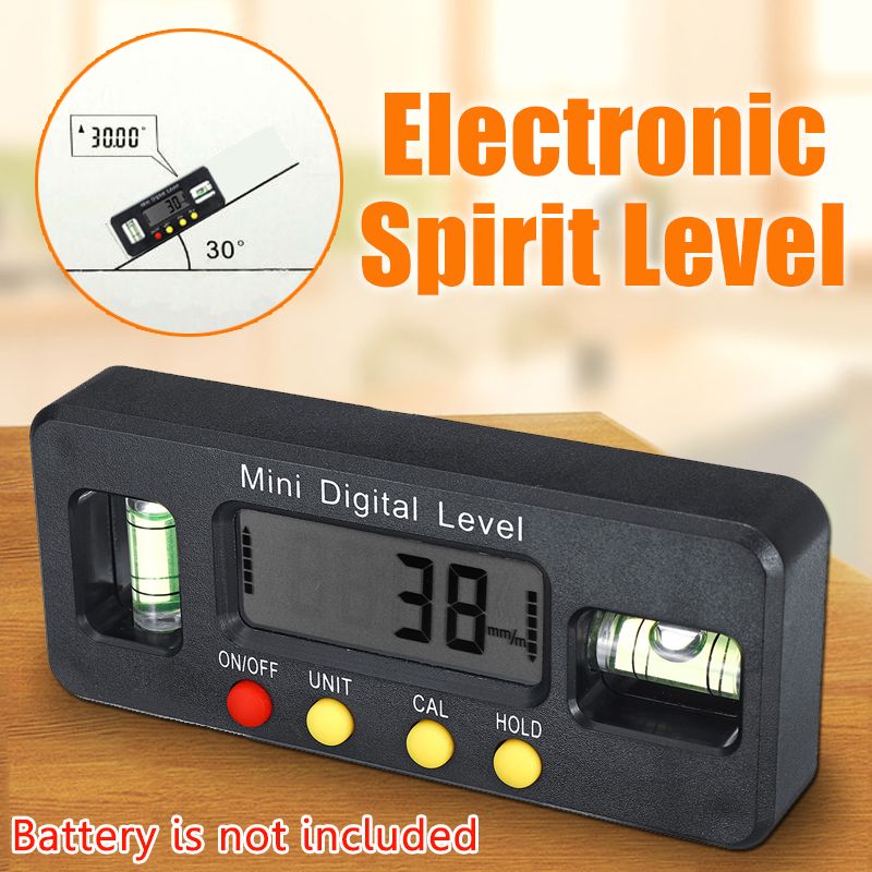 Electronic-Spirit-Level-Digital-Angle-Finder-Meter-Protractor-Gauge-4times90deg-150mm200mm-Range-1473181