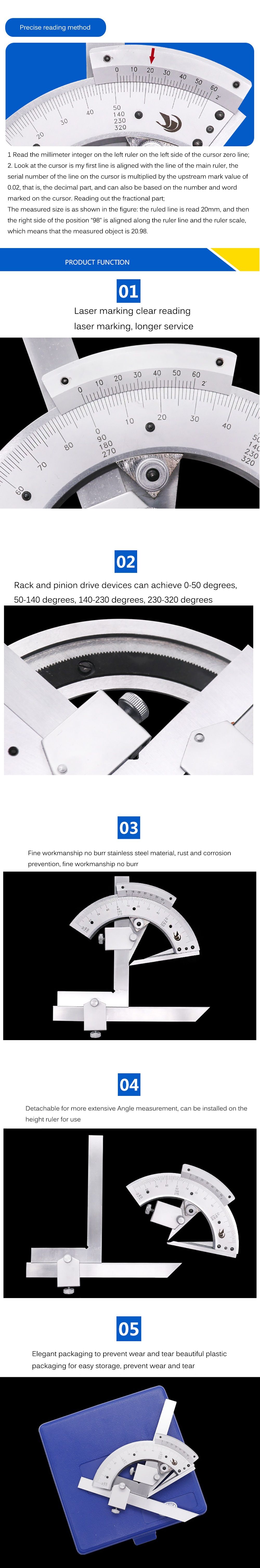 Universal-Bevel-Protractor-Multi-Function-Angle-Ruler-0-320-Degree-Stainless-Steel-Goniometer-Angle--1606437