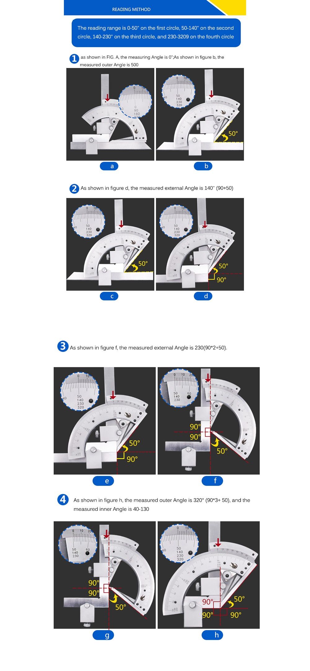 Universal-Bevel-Protractor-Multi-Function-Angle-Ruler-0-320-Degree-Stainless-Steel-Goniometer-Angle--1606437