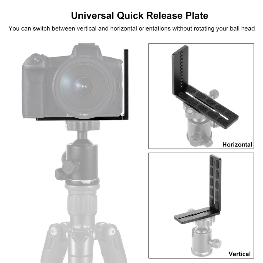 Puluz-PU3038B-Quick-Release-L-Plate-Bracket-Base-Holder-for-MOZADJIZhiyunNebula-3-Axis-Stabilizer-1567927