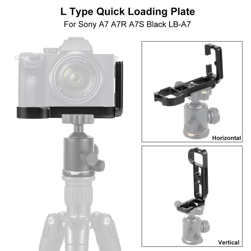 Puluz-PU3039B-Quick-Release-L-Plate-for-Sony-A7RA7A7R-SA7M2-DSLR-Camera-1567931