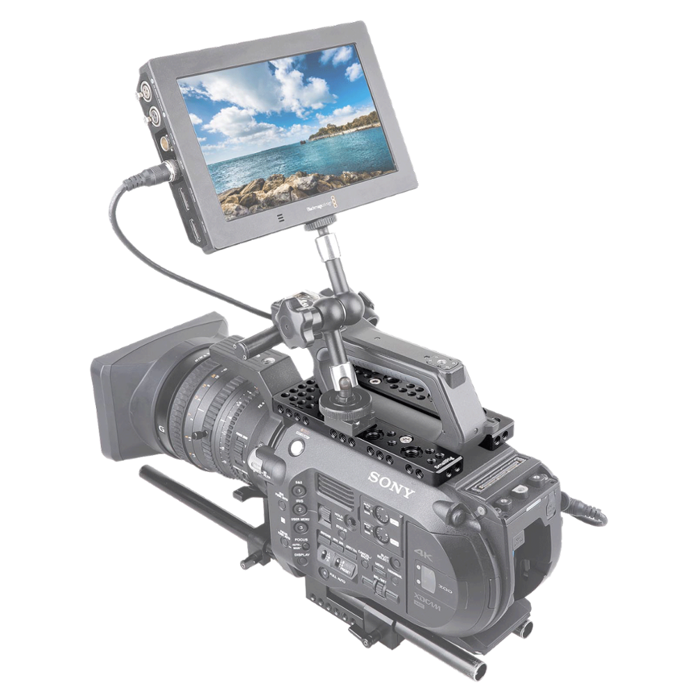 SmallRig-1975-Top-Mount-U-Plate-for-Sony-FS7-FS7II-U-Shape-Plate-Compatible-with-FS7-Handle-With-14--1729534