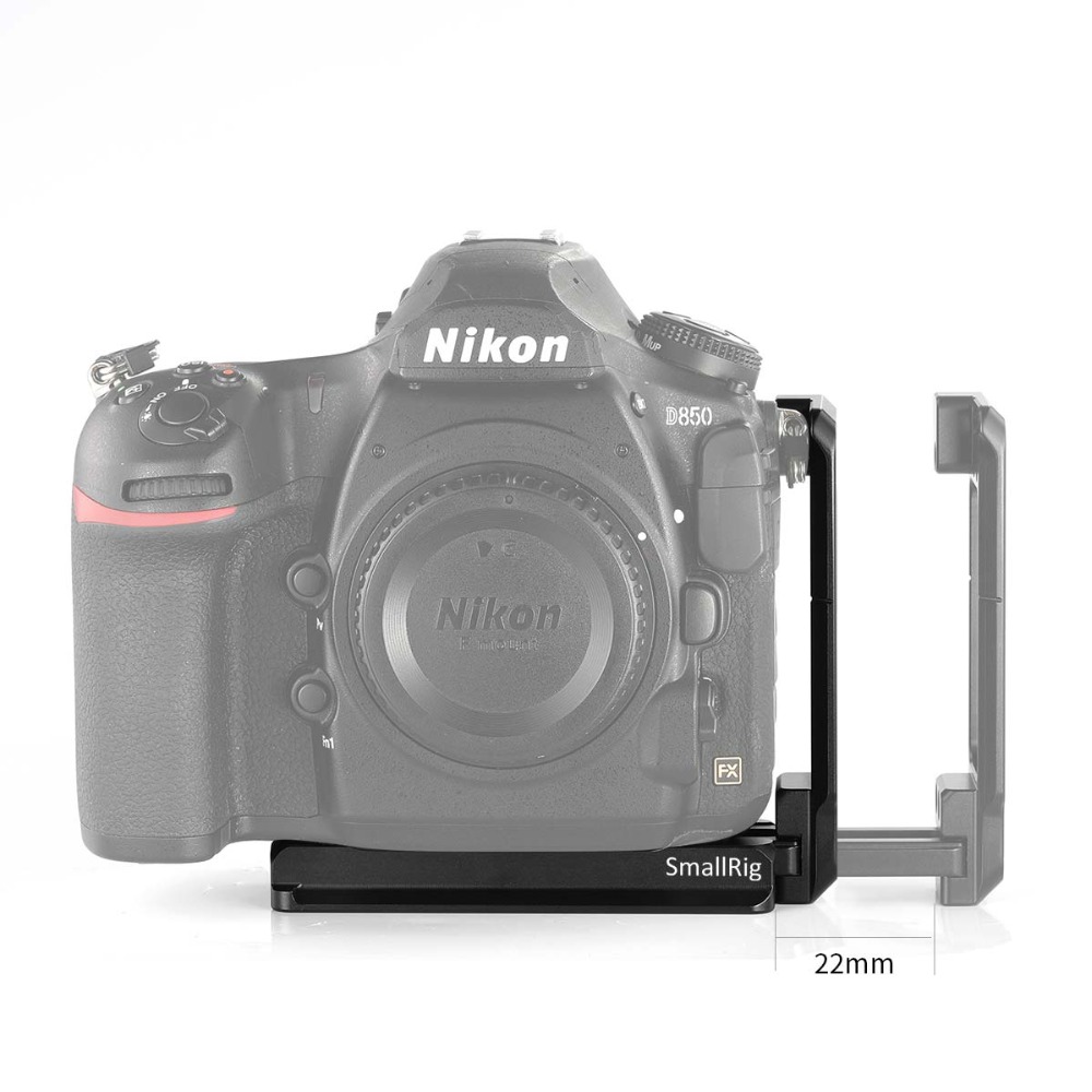 SmallRig-2232-D850-L-Bracket-Plate-for-Nikon-D850-Camera-Arca-Swiss-Type-Quick-Release-Tripod-Shooti-1725866