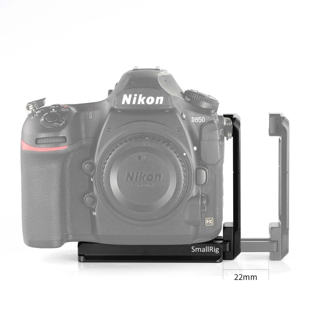 SmallRig-2232-D850-L-Bracket-Plate-for-Nikon-D850-Camera-Arca-Swiss-Type-Quick-Release-Tripod-Shooti-1725866