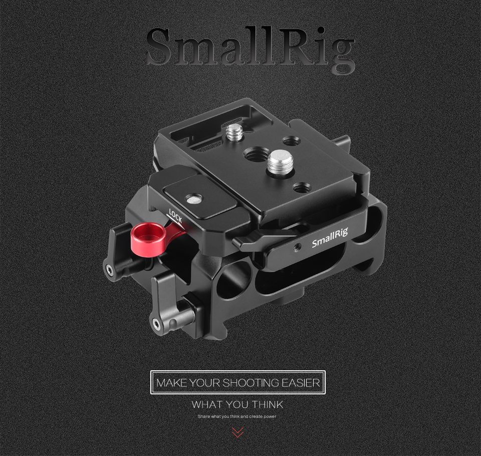 SmallRig-2266-Camera-Plate-Rig-Base-plate-Kit-for-Design-Pocket-Cinema-Camera-for-Manfrotto-501PL-Co-1741237