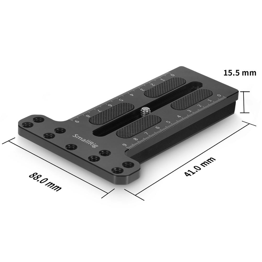 SmallRig-2308-Counterweight-Mounting-Plate-With-14quot-20-Threaded-Holes-for-DJI-Ronin-S-Gimbal-Stab-1729592