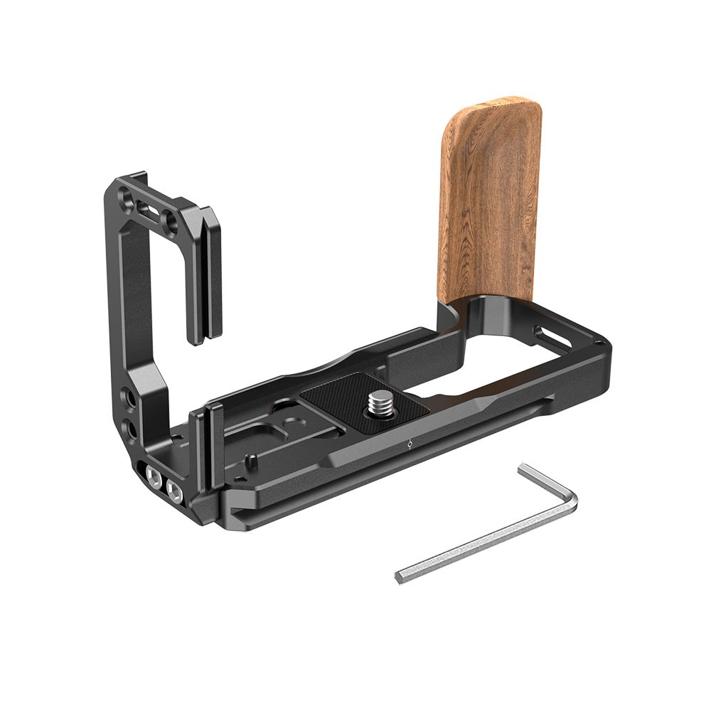 SmallRig-2811-XT4-Camera-L-Plate-L-Bracket-for-FUJIFILM-X-T4-Camera-Wooden-Side-Grip-Arca-Compatible-1767166